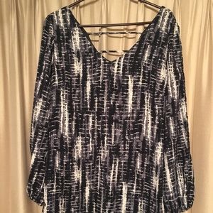 Boutique dress super cute navy white